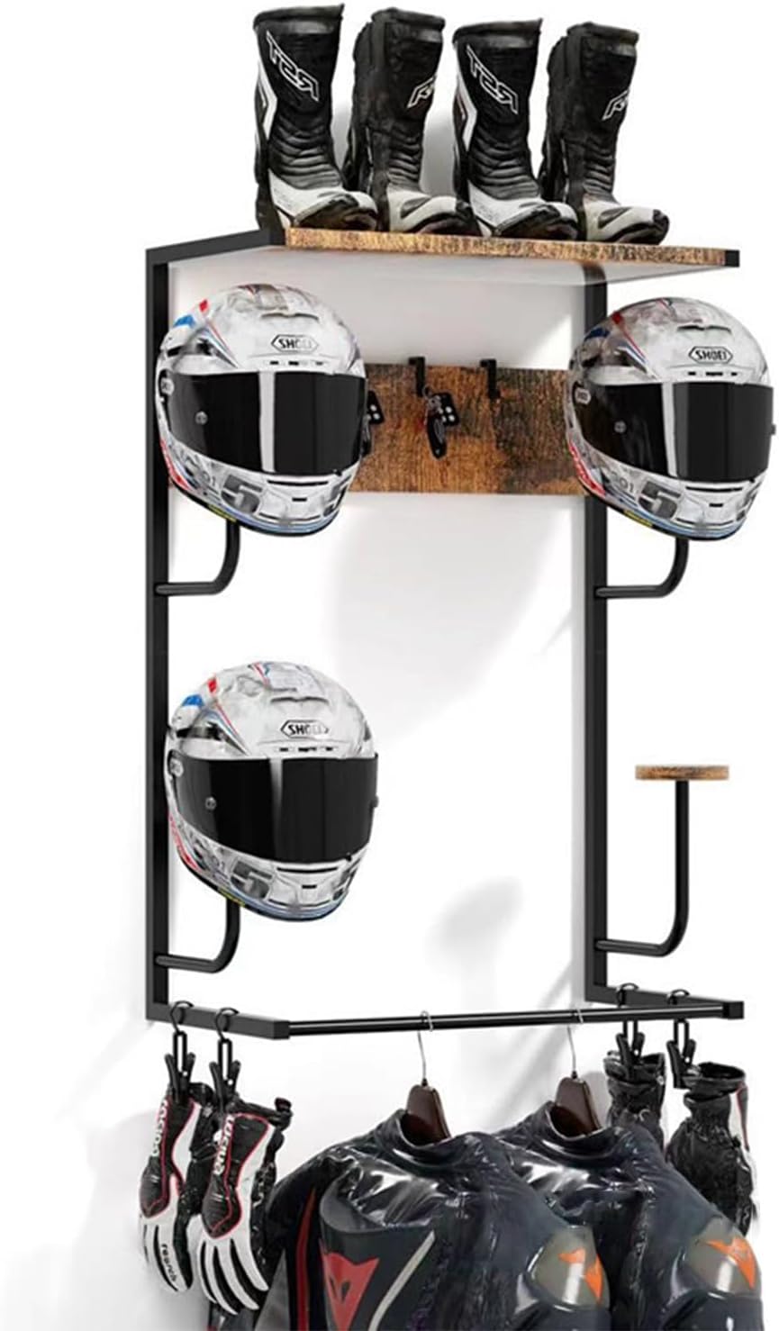 Motorcycle Gear Rack - Держатель для мотоциклетного шлема, настенная стойка