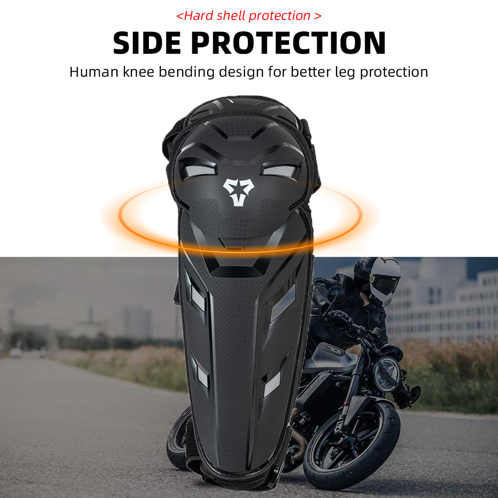 Черный комплект наколенников и – обзор и цена Motorcycle Wearing Gear