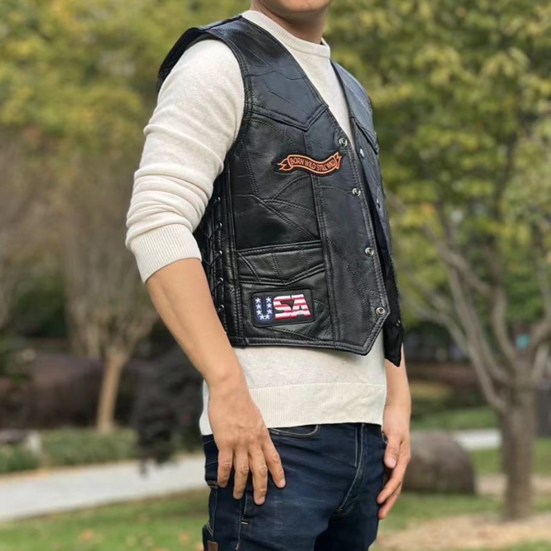 НОВЫЙ Мотоциклетный жилет для  – обзор и цена Riding Jacket Leather