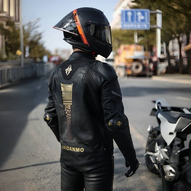 Мотоциклетная одежда: кожаные  – обзор и цена Riding Jacket Leather