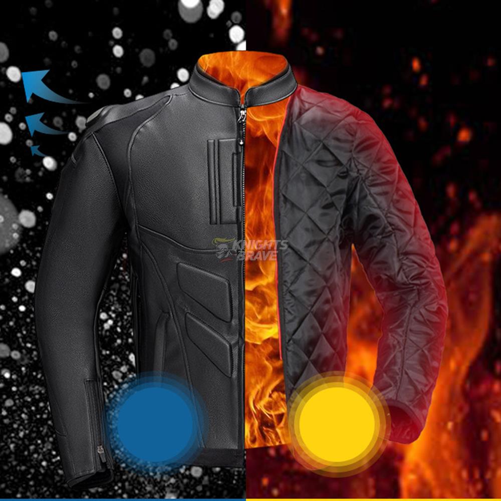 Мужской кожаный мотоциклетный  – обзор и цена Riding Jacket Leather