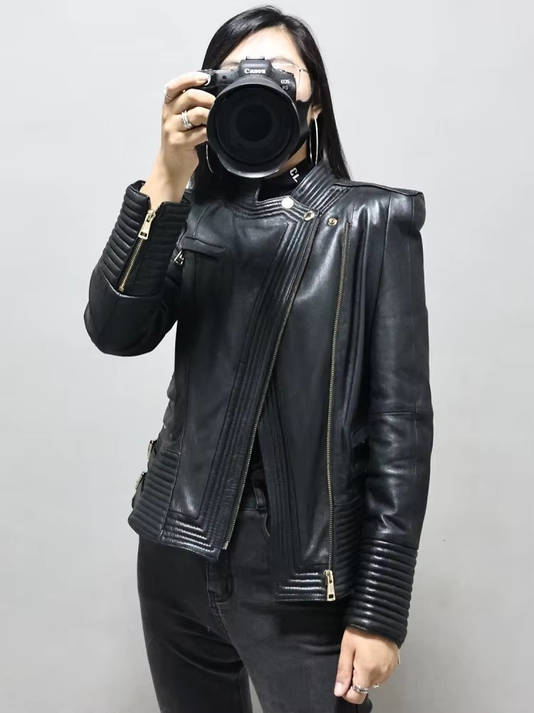 Женская облегающая куртка из н – обзор и цена Riding Jacket Leather