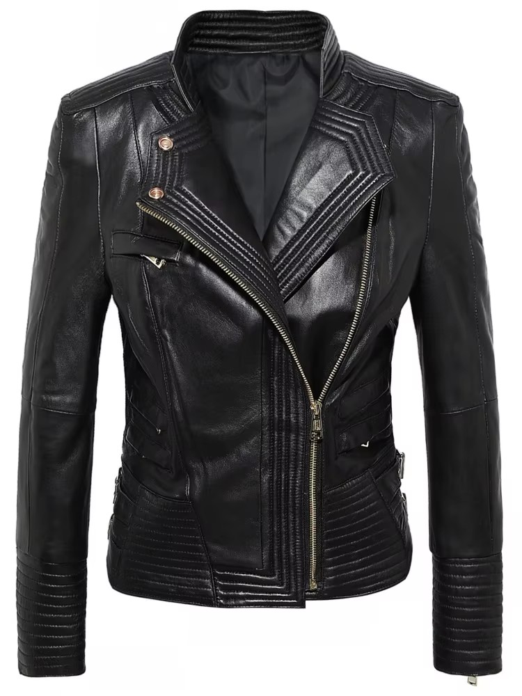 Женская облегающая куртка из н – обзор и цена Riding Jacket Leather