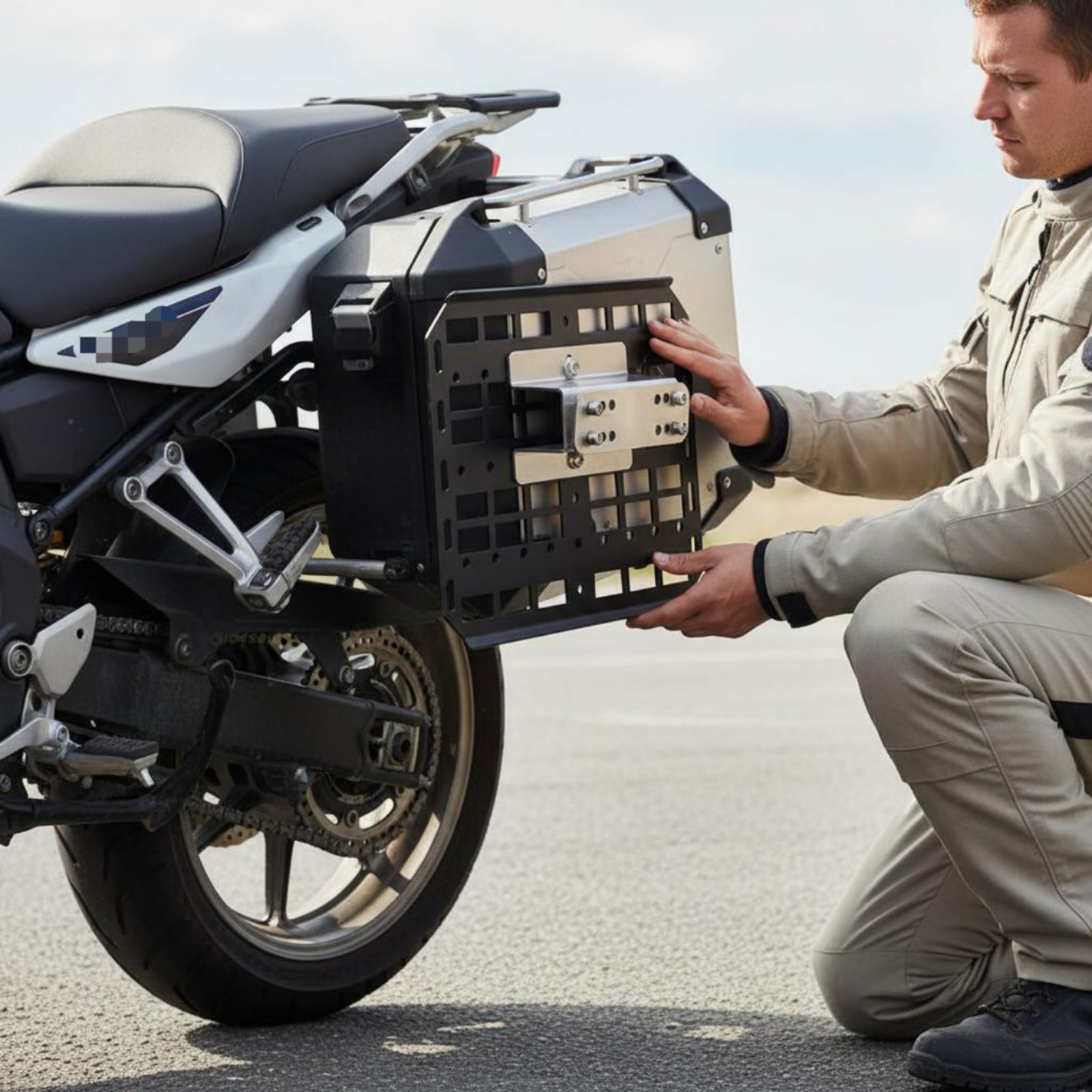 Крепление для боковых кофров м – обзор и цена Motorcycle Gear Rack
