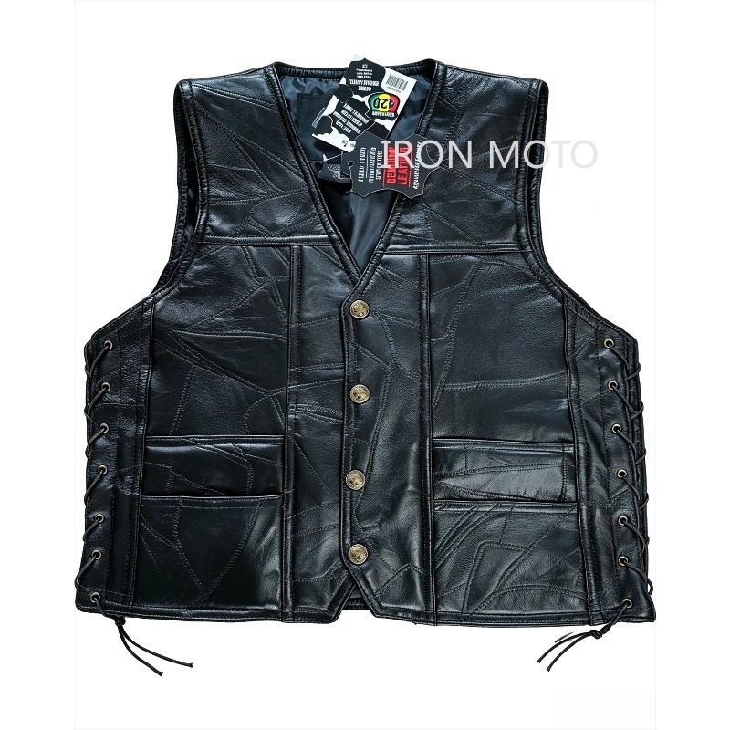 Большой кожаный жилет для мото – обзор и цена Riding Jacket Leather